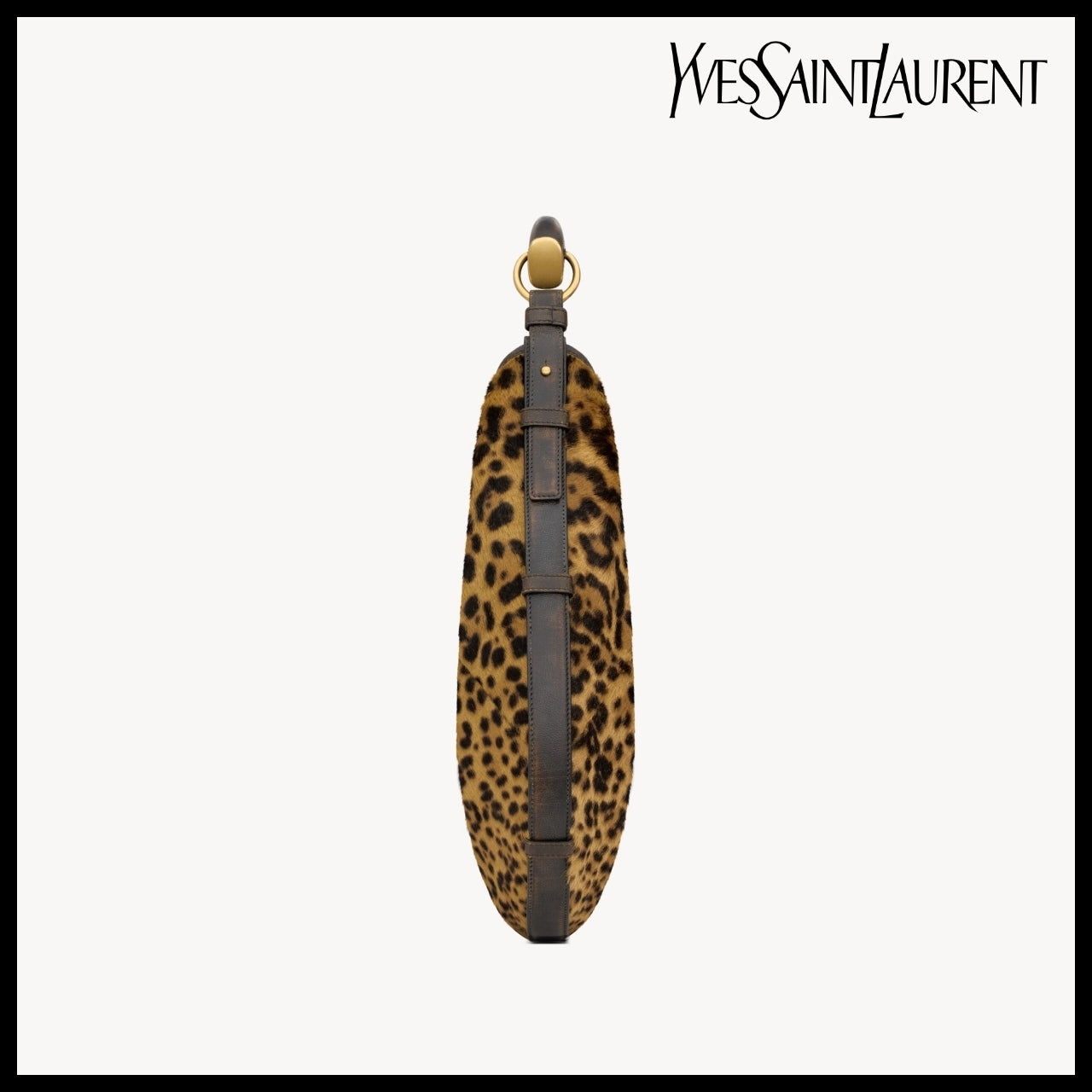 【Saint Laurent】Pony Hair Leather MOMBASA Medium Bag