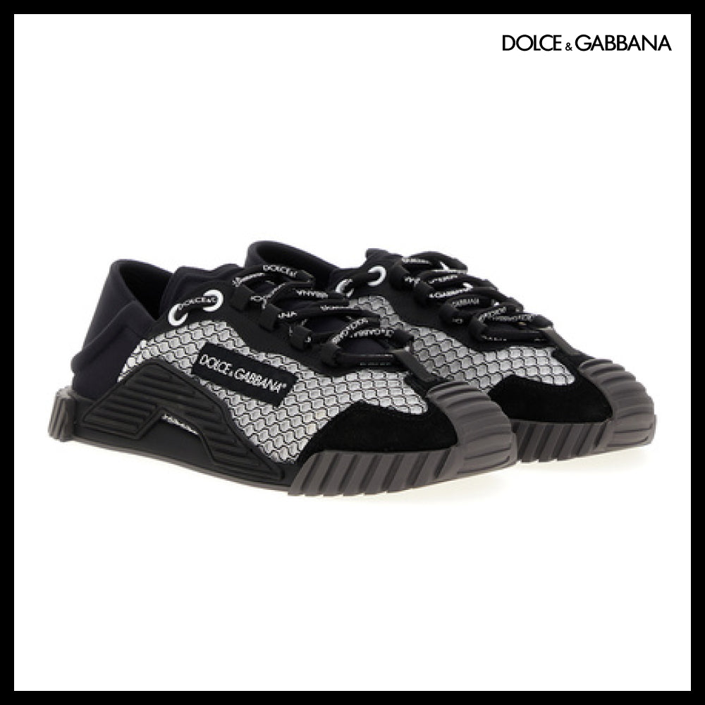 【Dolce & Gabbana】LEATHER SNEAKERS BLACK / WHITE