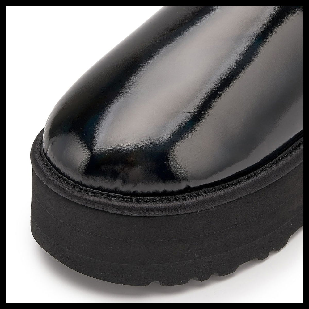 【UGG】Ultra Mini Platform High-Shine Black (Women)
