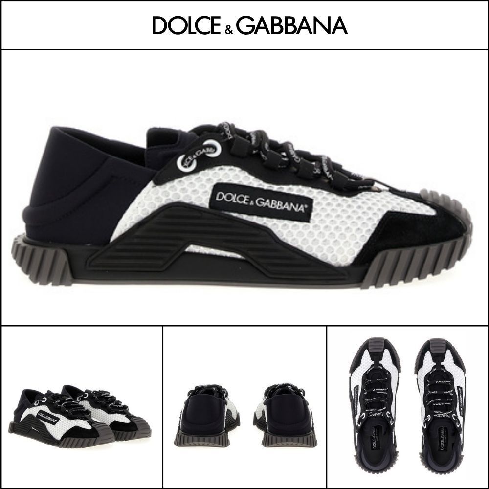【Dolce & Gabbana】LEATHER SNEAKERS BLACK