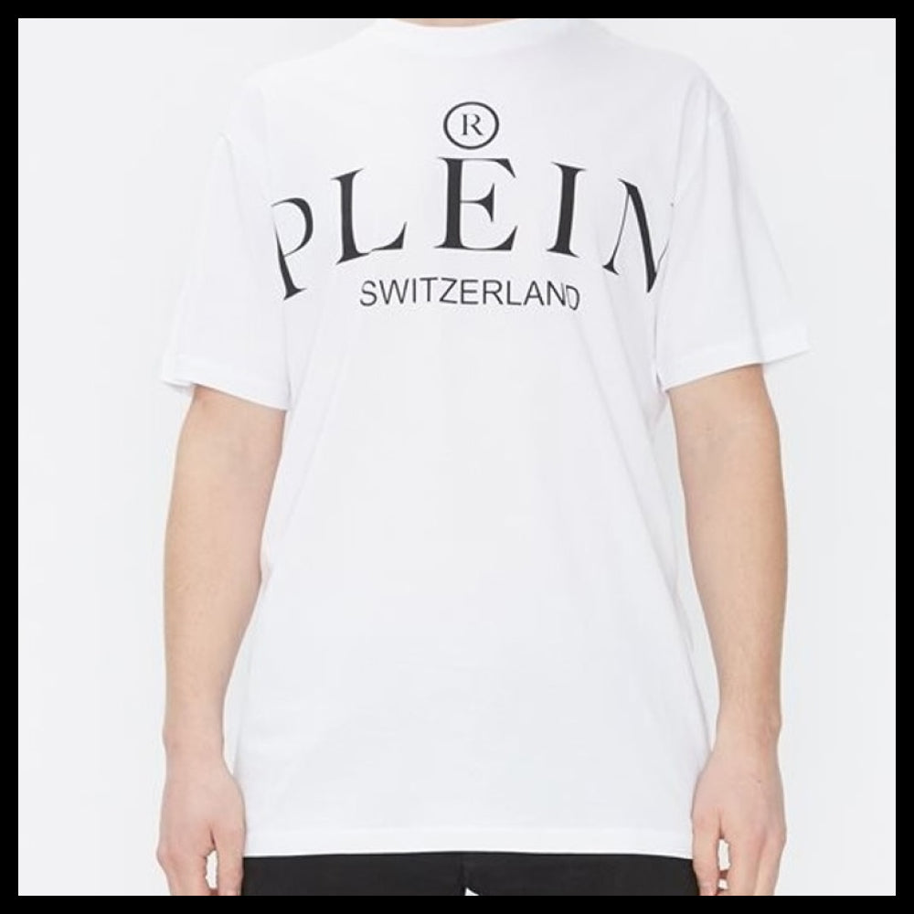 【PHILIPP PLEIN】Iconic Logo Print Short Sleeve T-Shirt
