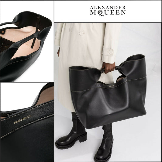 【Alexander Mcqueen】Bow Large Tote Bag Black