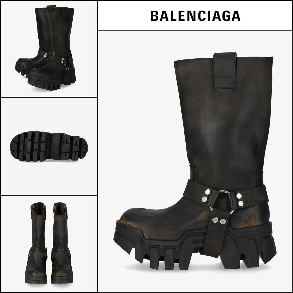 【BALENCIAGA】Bulldozer Harness Boots - Black 1021