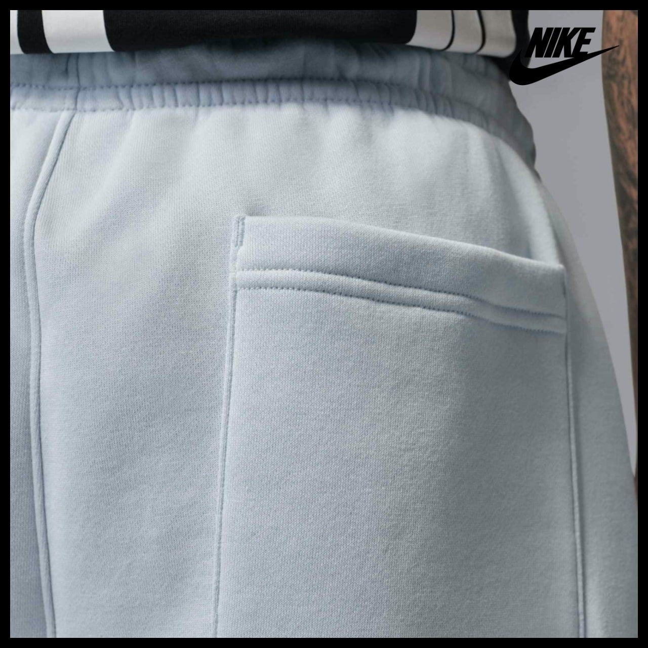 【NIKE】Brooklyn Fleece Oversized Open Hem Pants M Aura