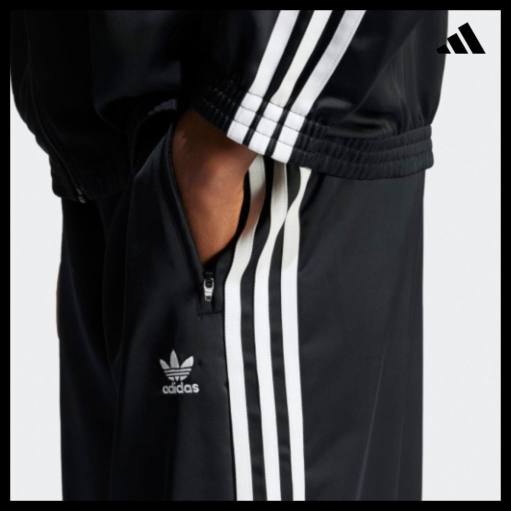 【adidas】Satin Wide-Leg Track Pants