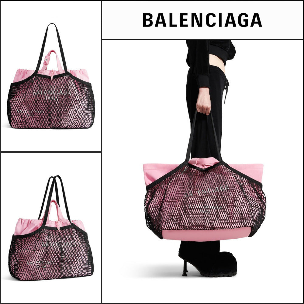 【BALENCIAGA】24/7 Large Tote Bag in Pink Black