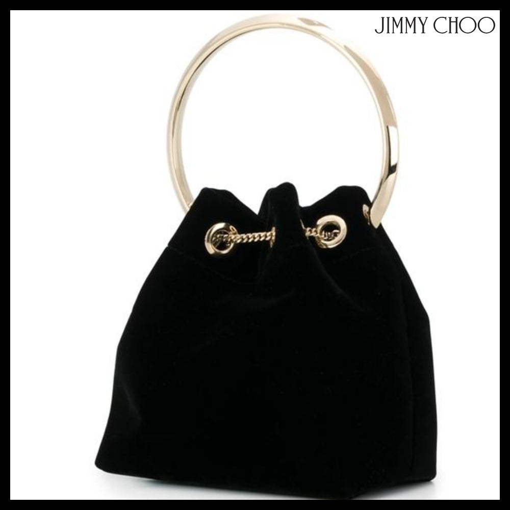 【JIMMY CHOO】Jimmy Choo Black Bucket Bag