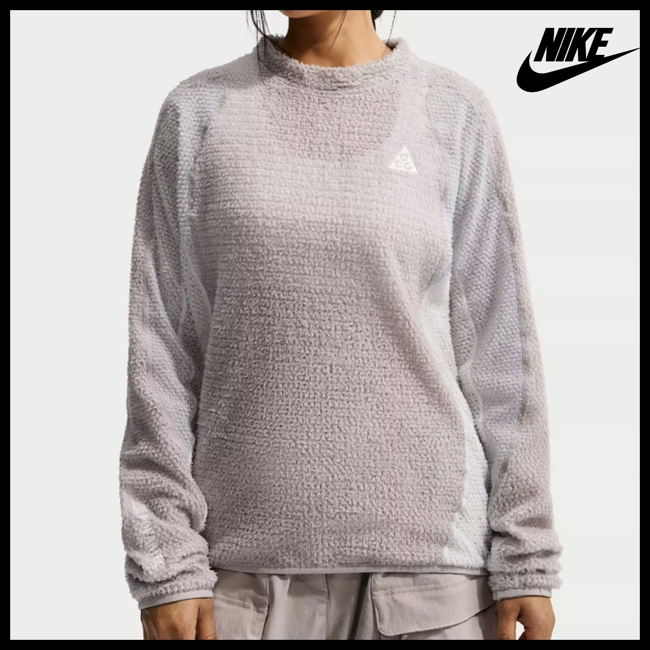 【Nike ACG】 Wolf Lichen Polartec Crew Sweatshirt