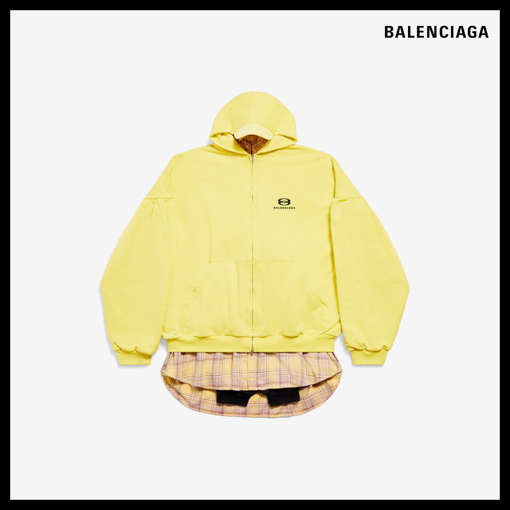 【BALENCIAGA】Unity Sports Icon Layered Zip-Up Oversized