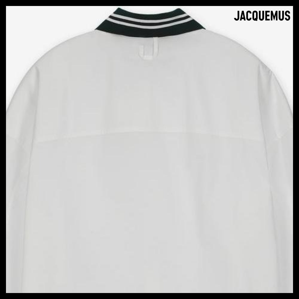 ◆JACQUEMUS◆ シャツ Shirt White 半袖 ロゴ