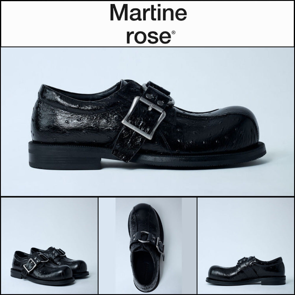 【MARTINE ROSE】O Ring Leather Shoes