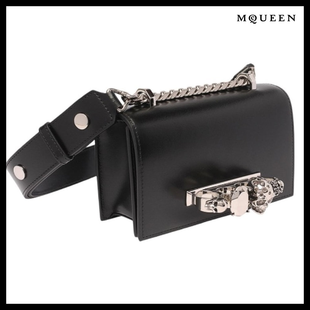 【alexander mcqueen】Jewelled Satchel Mini Shoulder Bag
