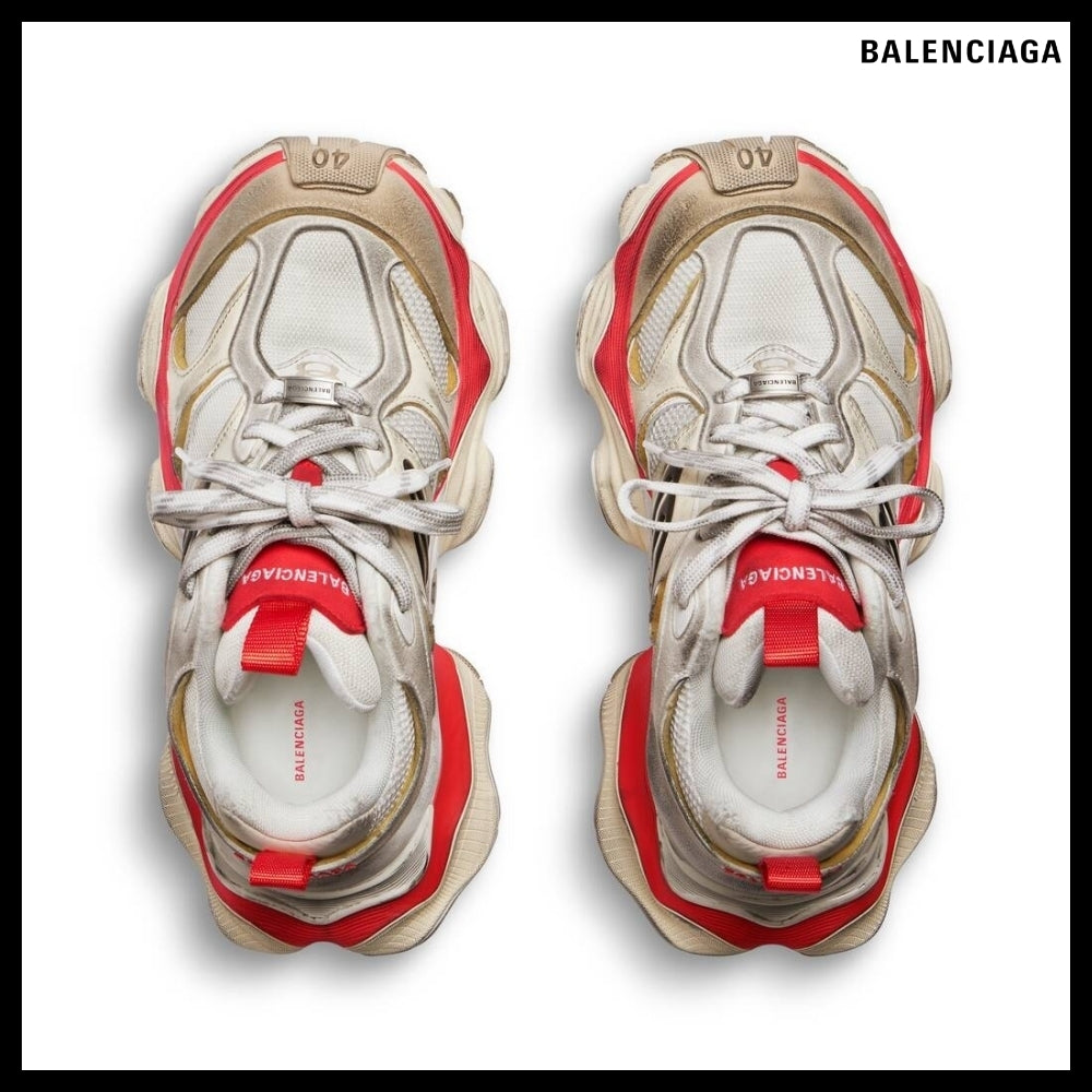 【BALENCIAGA】Cargo Sneaker Beige Grey Red