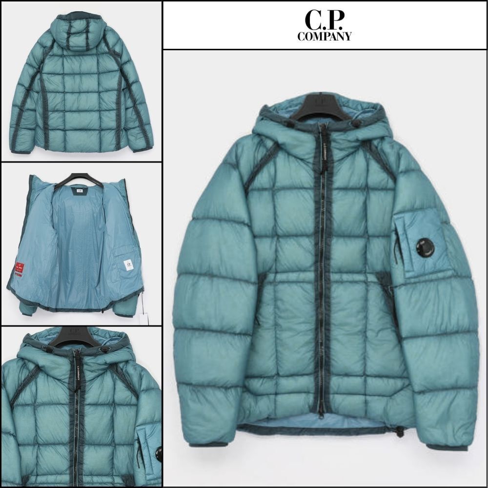 【C.P. Company】Lens patch medium hooded padded jacket