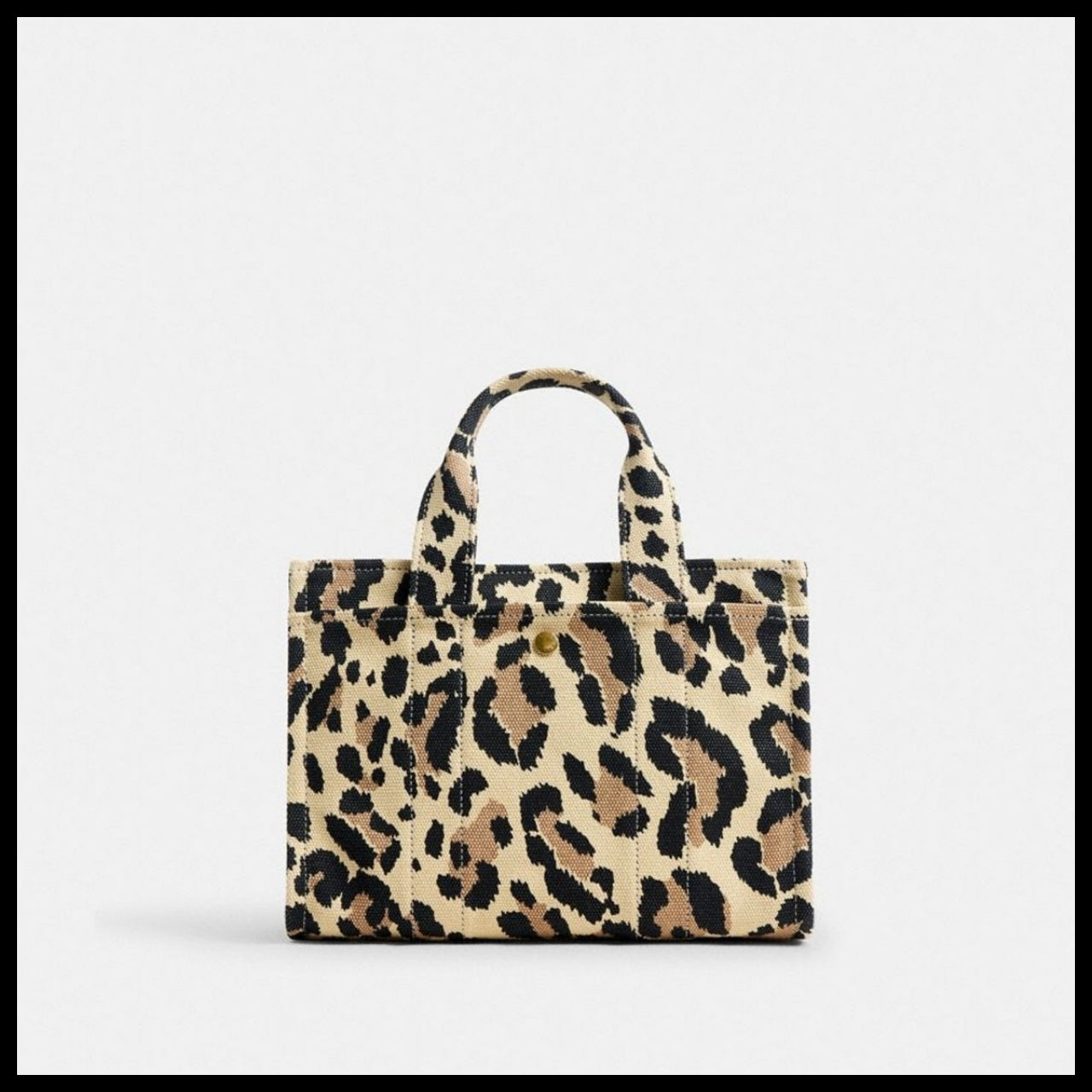 【Coach】Cargo Tote 26 with Leopard Print
