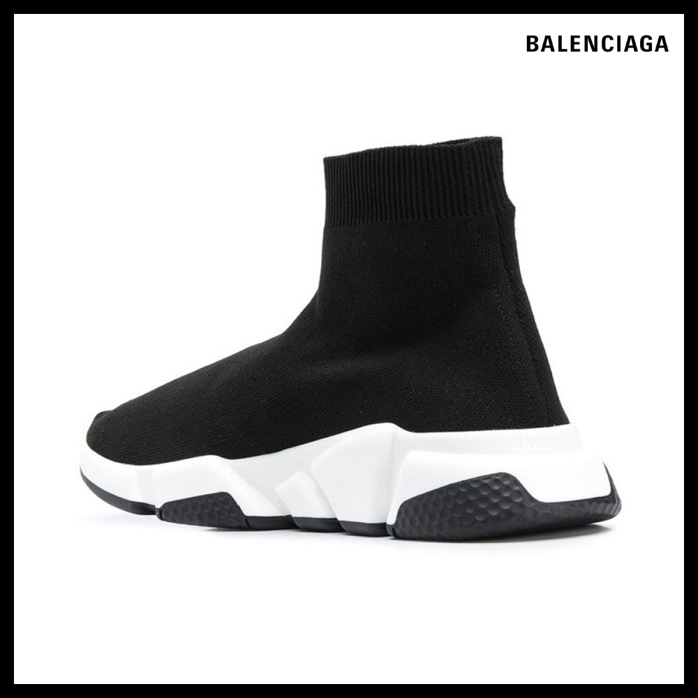 【BALENCIAGA】Speed Recycled Knit Sneaker White Black