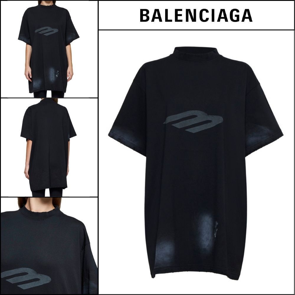 ★BALENCIAGAアウトレットセール★3B Stencil T-shirt Oversized