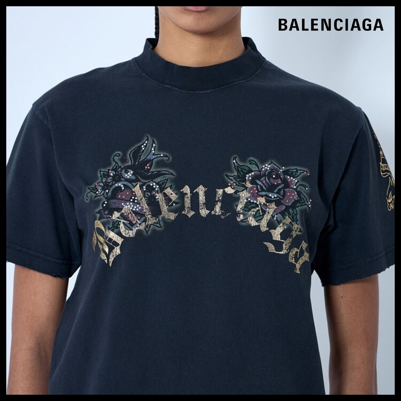 ★Balenciaga アウトレット セール★ Tacky Tattoo T-Shirt
