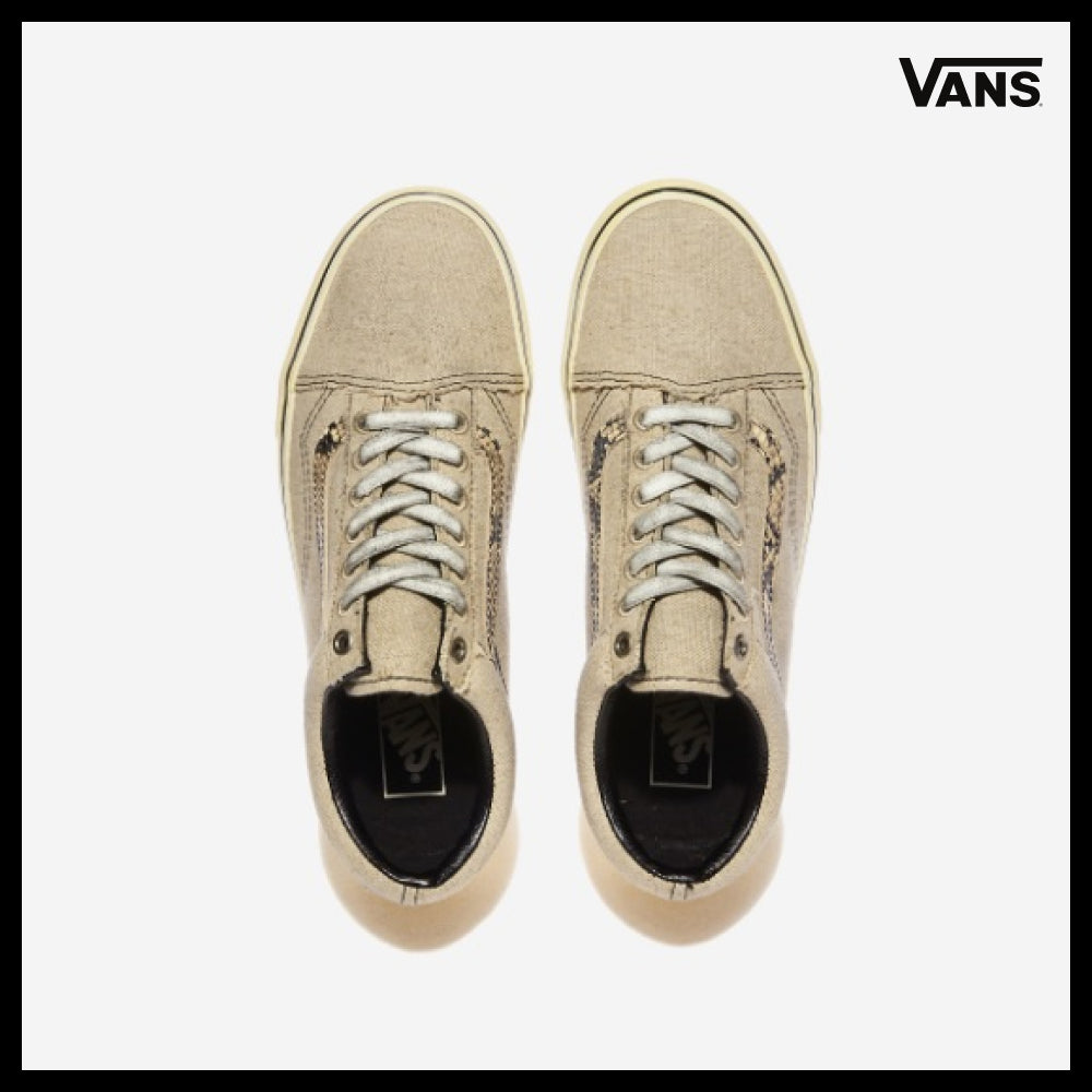 【VANS】Old Skool Mummy Wrap Canvas Beige Black