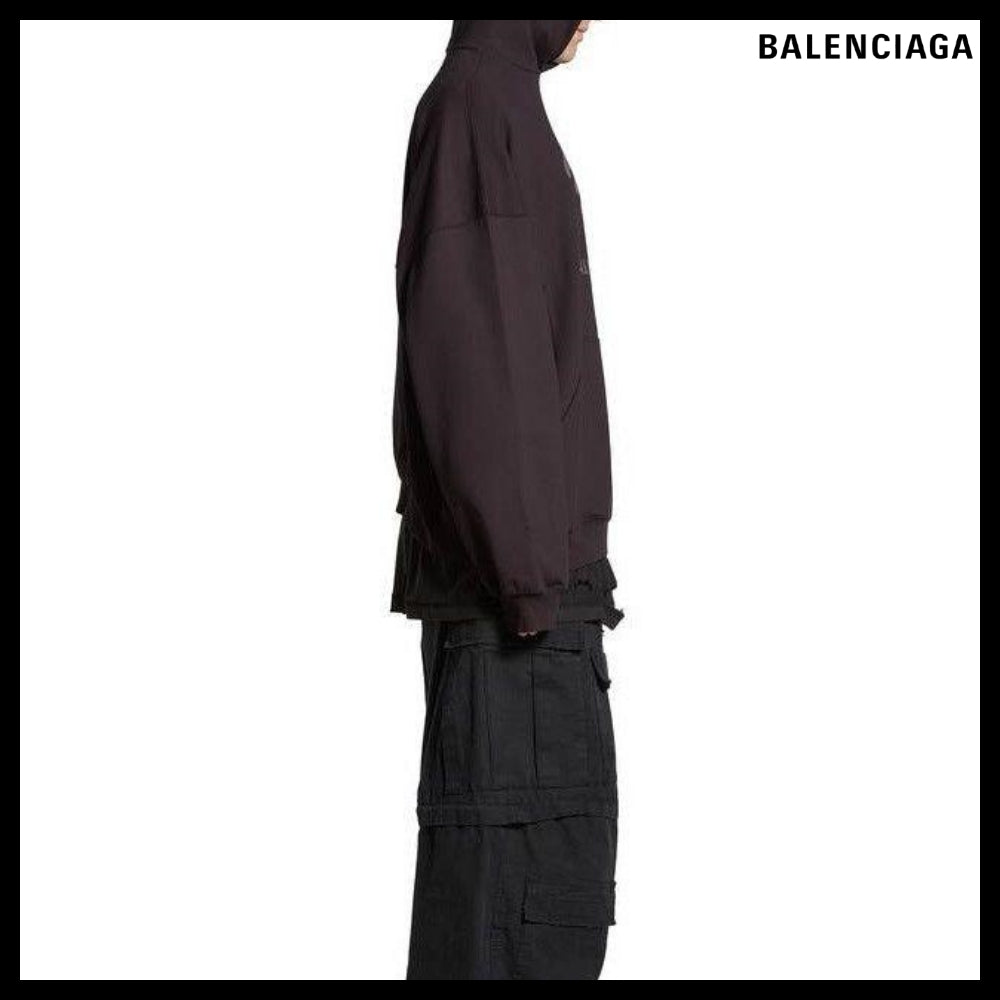 【BALENCIAGA】Love Hoodie Oversized Black