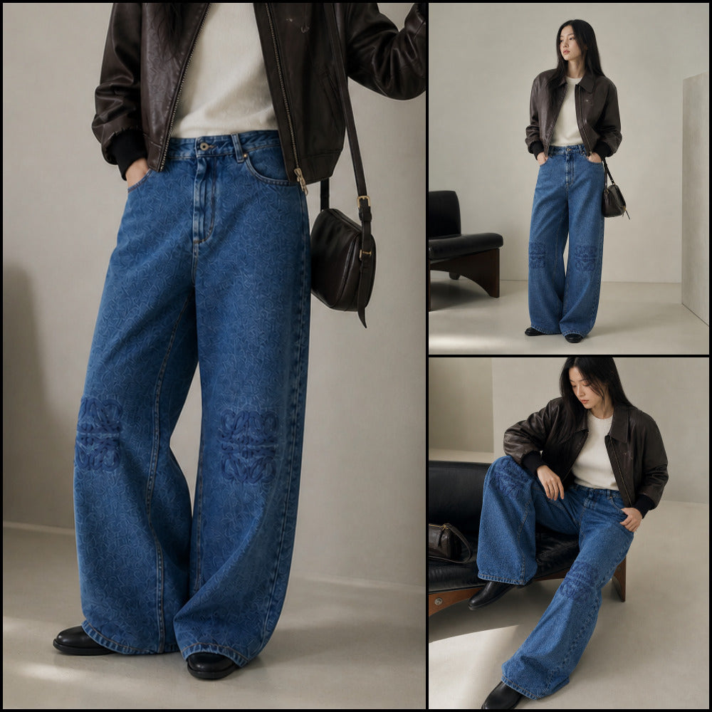 【LOEWE】Anagram Exhaust Jeans