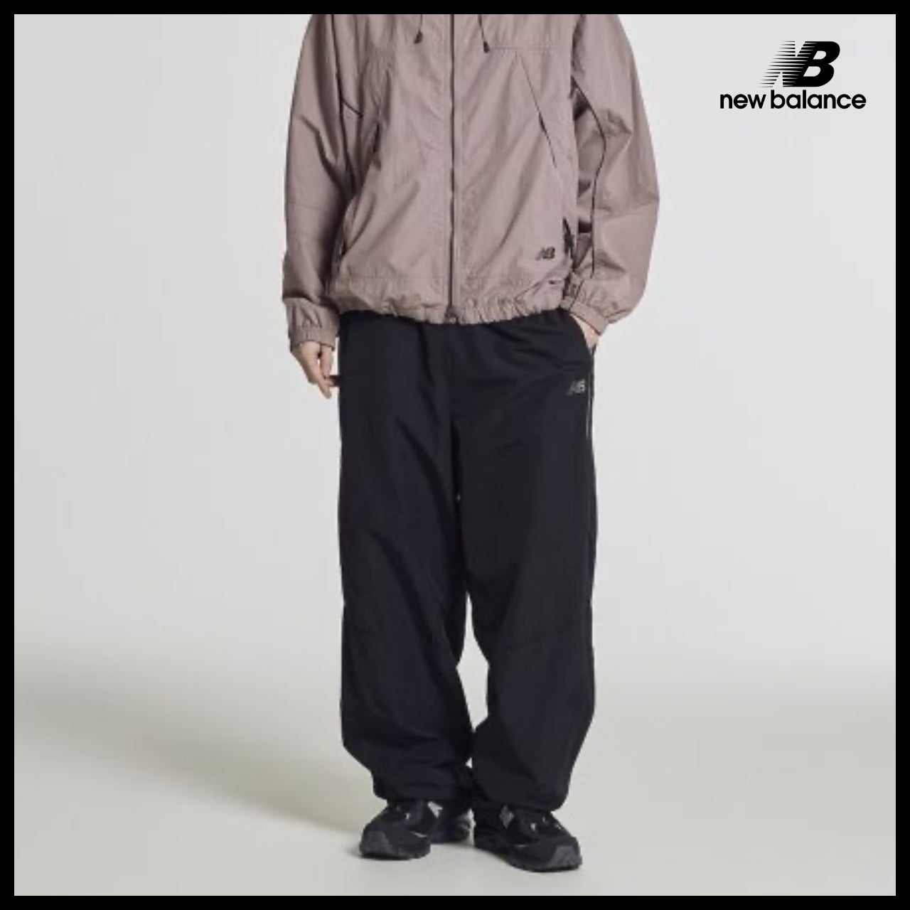 【New Balance】UNI 740 Shifted 2Way Woven Wide Pants Black