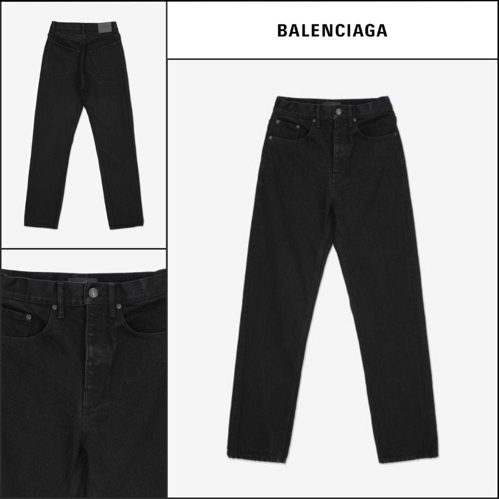 【BALENCIAGA】Relax Denim Pants Black