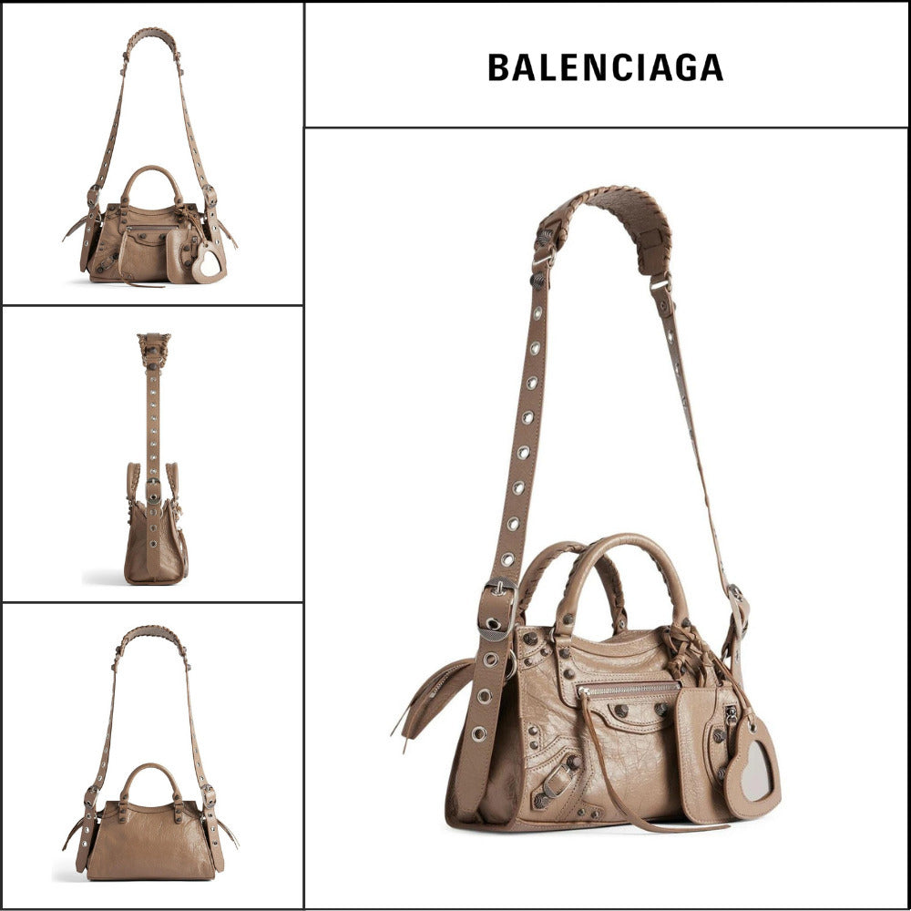【BALENCIAGA】Neo Cagole XS Handbag in Brown