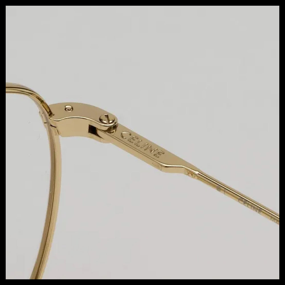 【CELINE】Lightweight Square Metal Frame Eyeglasses Daily
