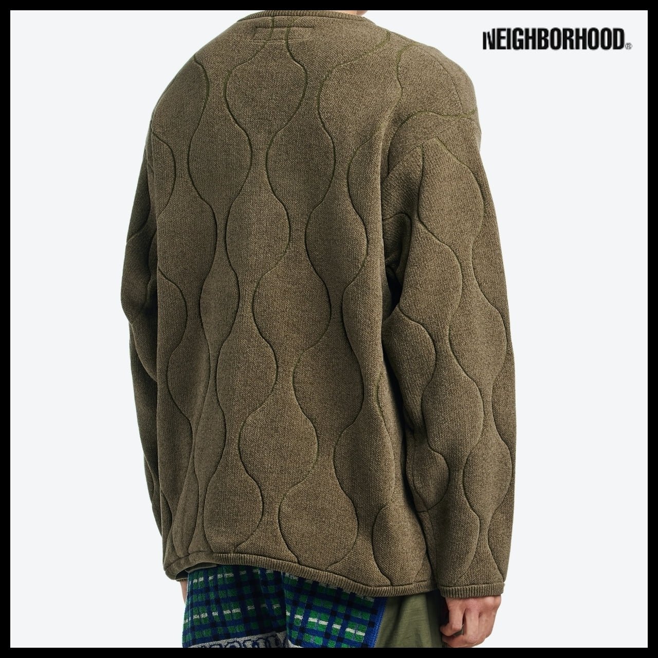 【NEIGHBORHOOD】QUILTING ZIP CARDIGAN OLIVE DRAB