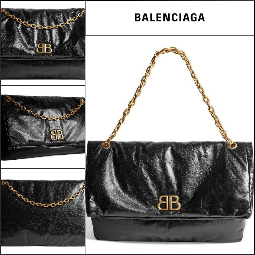 【BALENCIAGA】Monaco L Chain Bag Black
