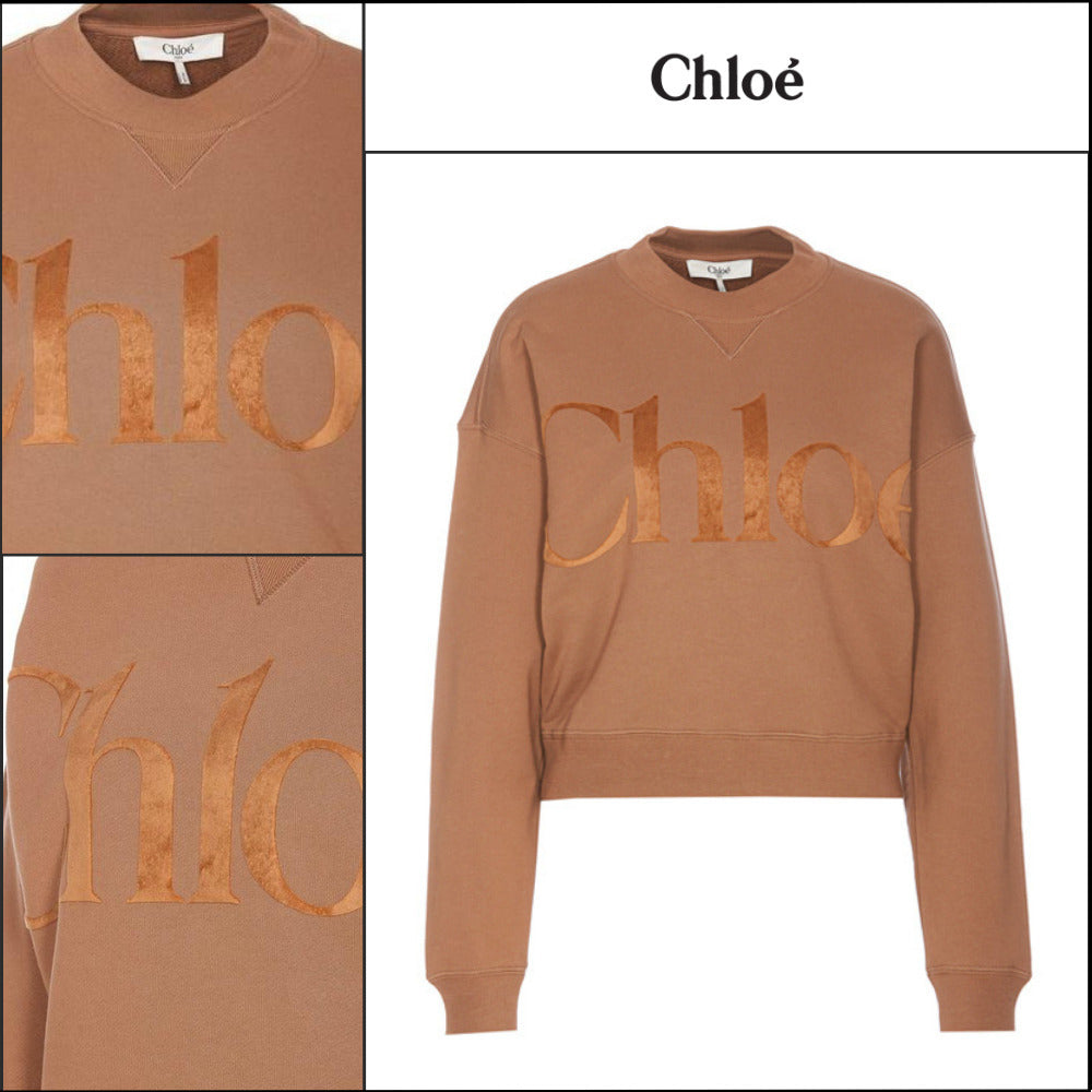 【Chloe】Logo Sweatshirt in Beige