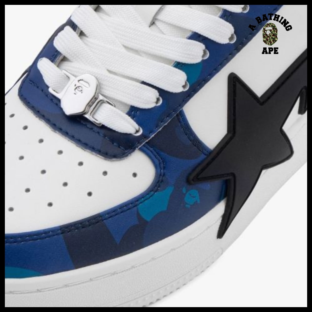 【A BATHING APE】Bape Star OS Blue Sneakers