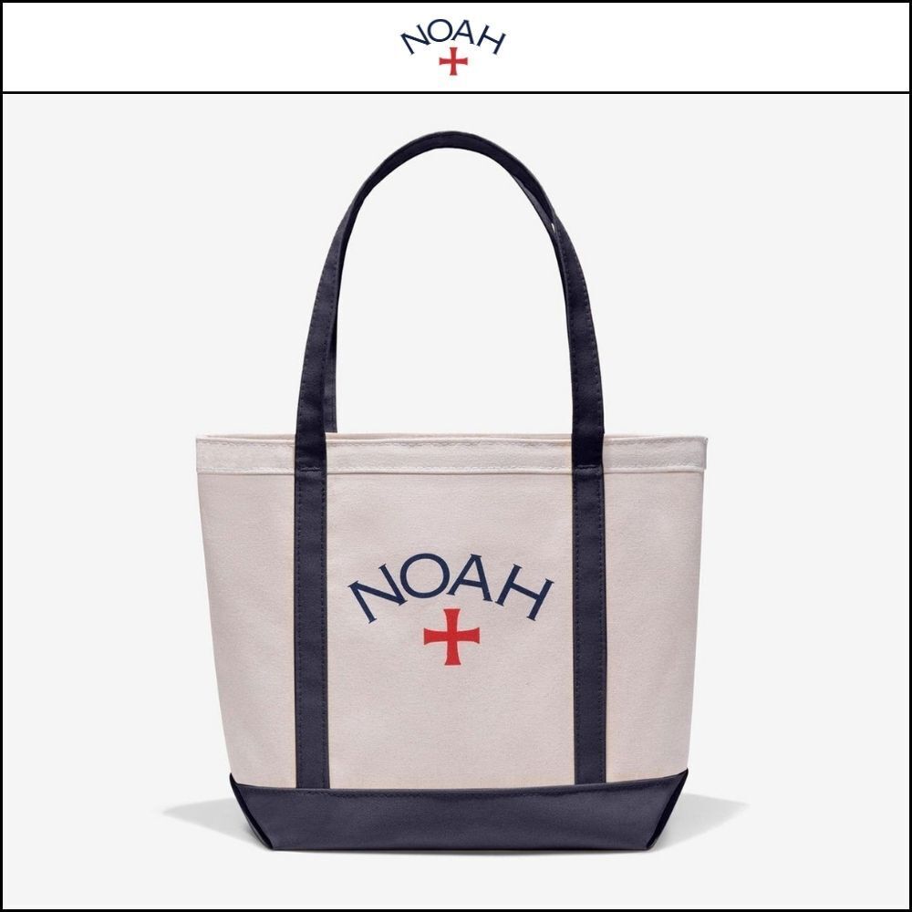 【Noah】Classic core logo tote navy natural