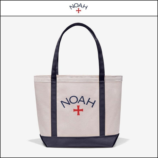 【Noah】Classic core logo tote navy natural