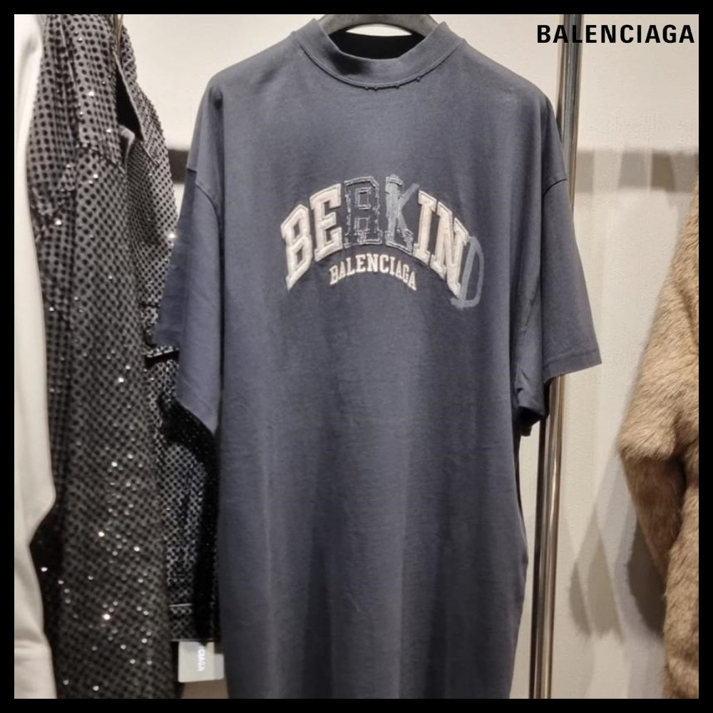 【BALENCIAGA】Oversized T-Shirt Faded Black White