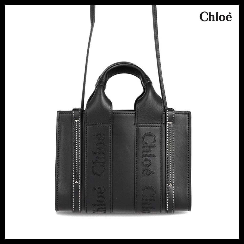 【Chloe】Woody Small Tote Bag Black