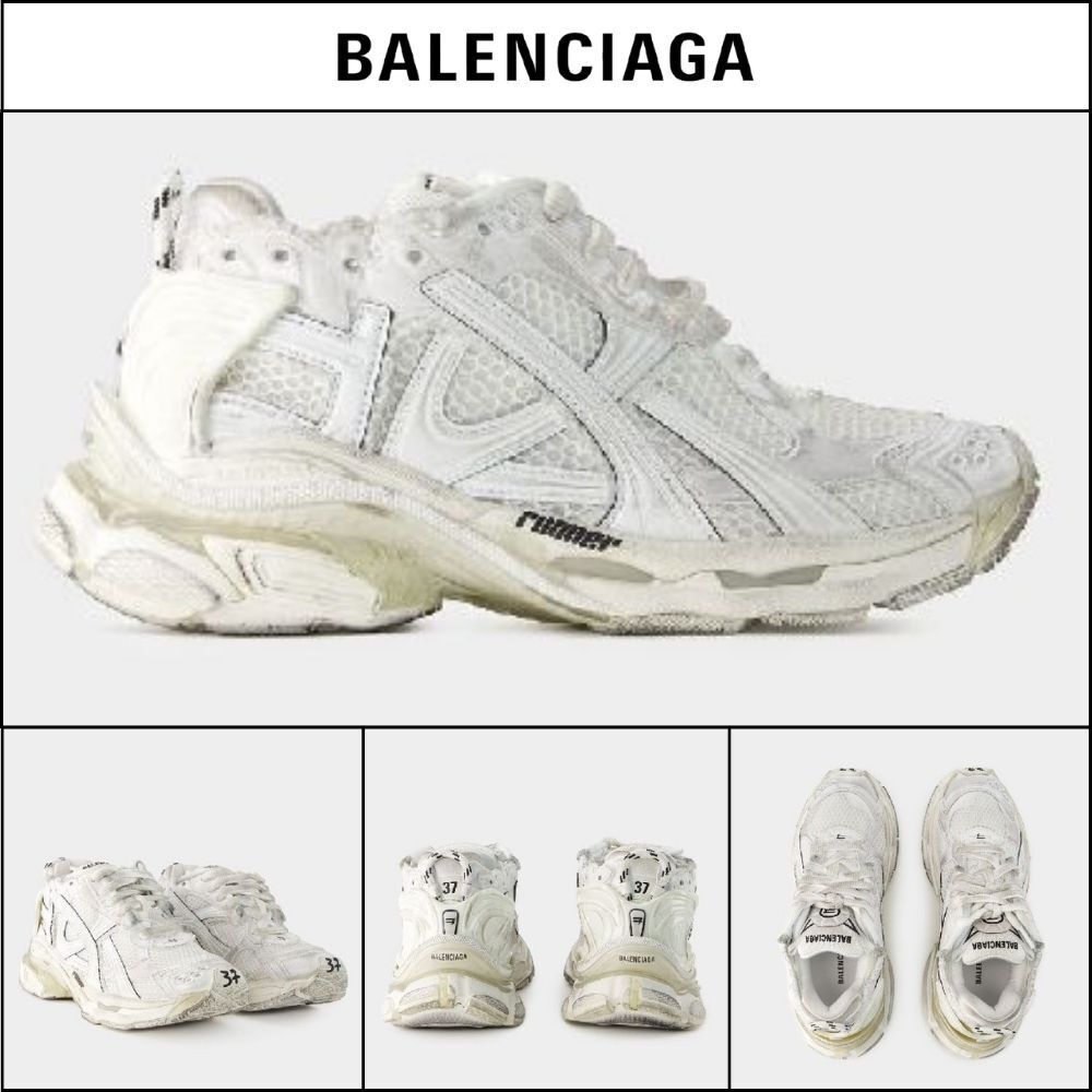 ★BALENCIAGAアウトレットセール ★Runner Sneakers White Women