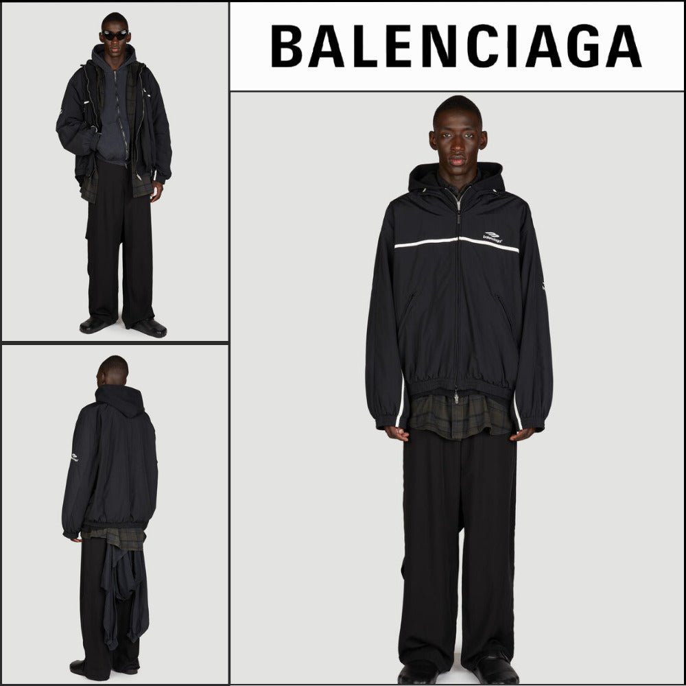 【BALENCIAGA】3B Sports Icon Layered Tracksuit Jacket