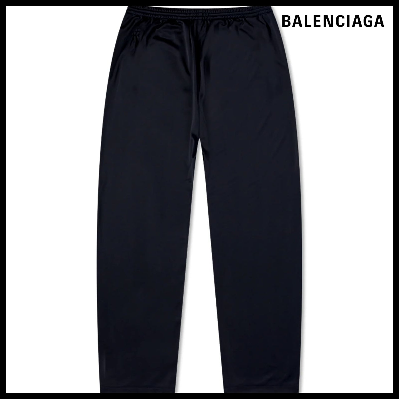 【BALENCIAGA】Elastic Waist Pants Navy