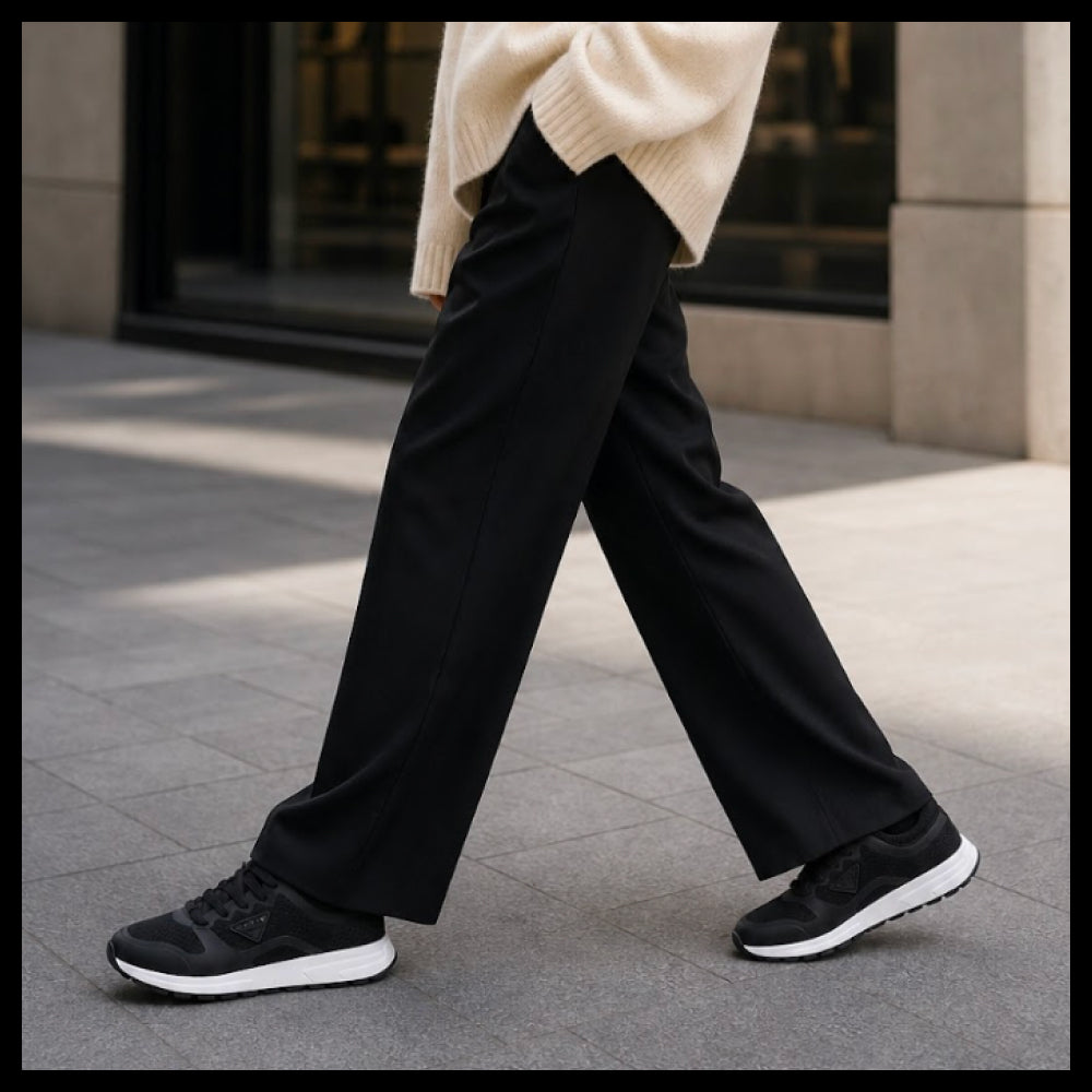 【PRADA】Prax 2.0 Knit Fabric Sneakers