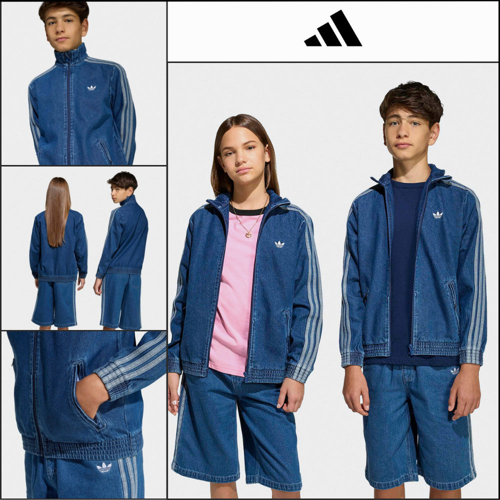 【ADIDAS】 Firebird Denim Track Top Jacket Vintage