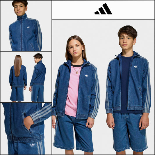 【ADIDAS】 Firebird Denim Track Top Jacket Vintage