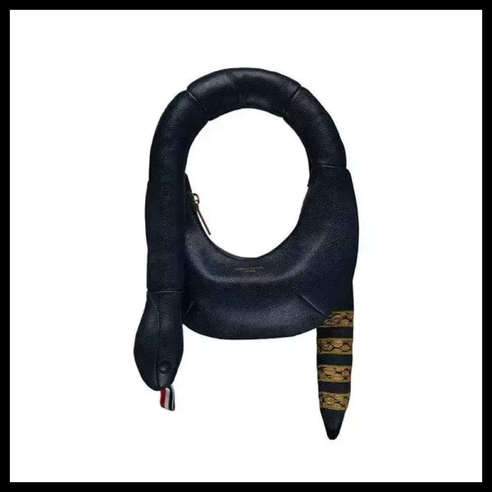 【Thom Browne】Lunar New Year Pebble Grain 4-Bar Snake Bag