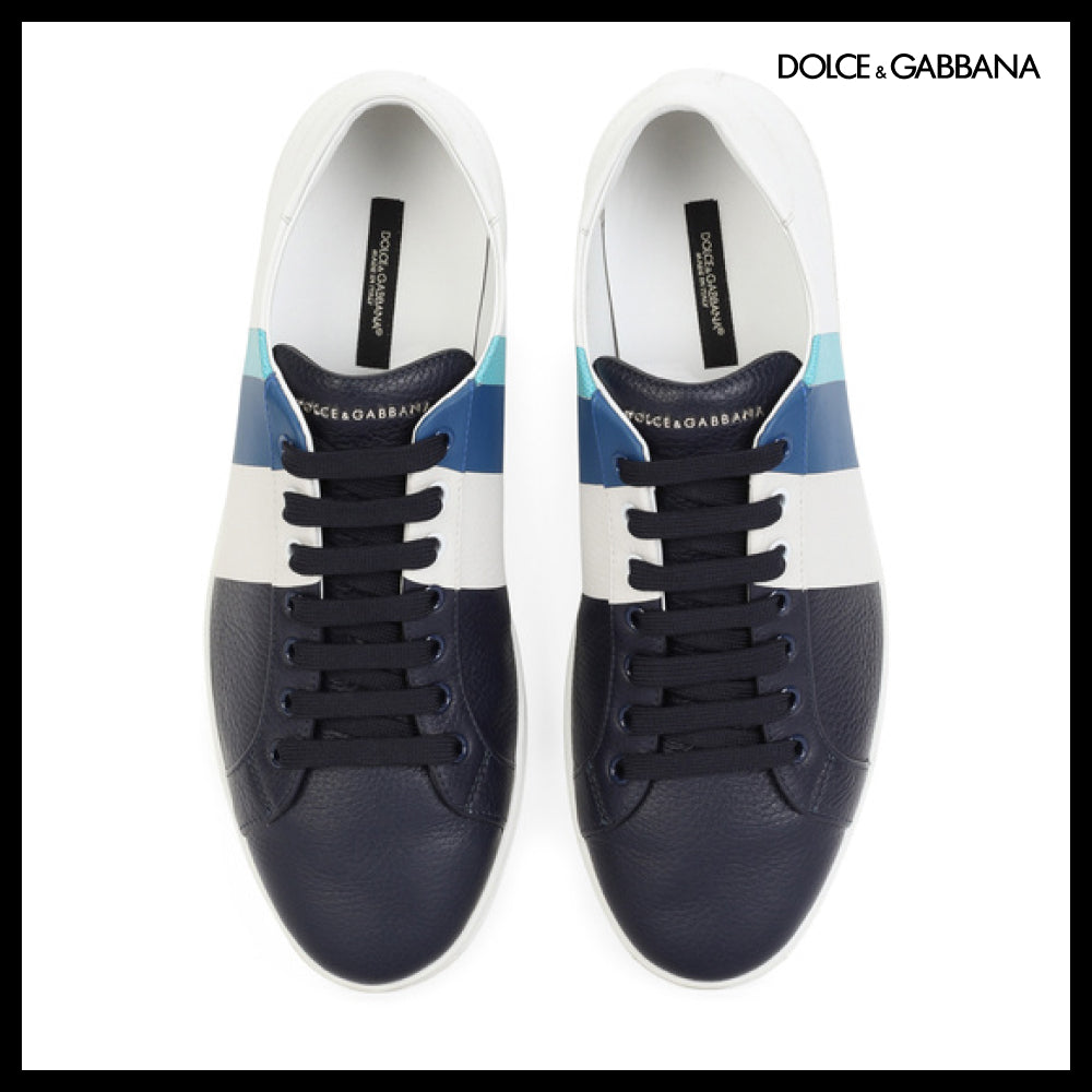 【Dolce & Gabbana】SAINT TROPEZ SNEAKERS IN PRINTED DEERSKIN