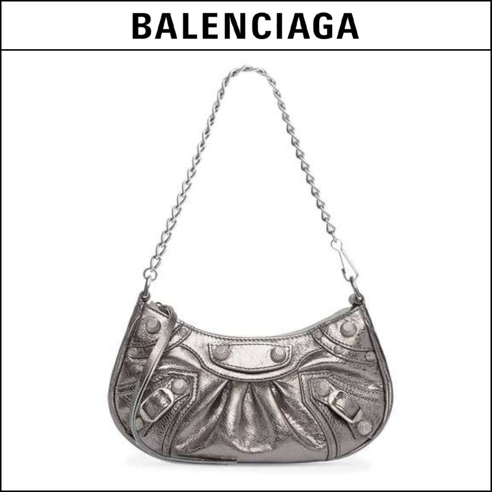 【BALENCIAGA】Le Cagole mini chabag silver metallized Arena