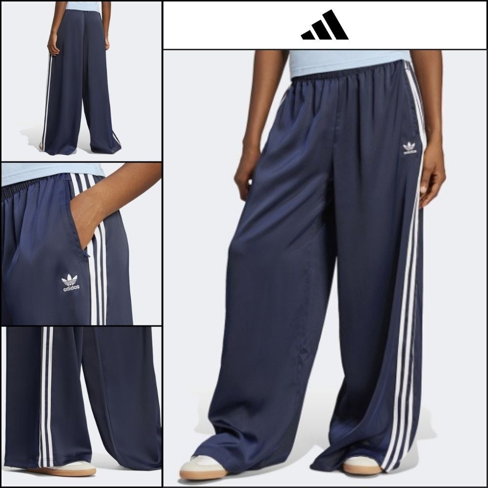 【adidas】Adicolor Satin Wide-Leg Track Pants NINDIG