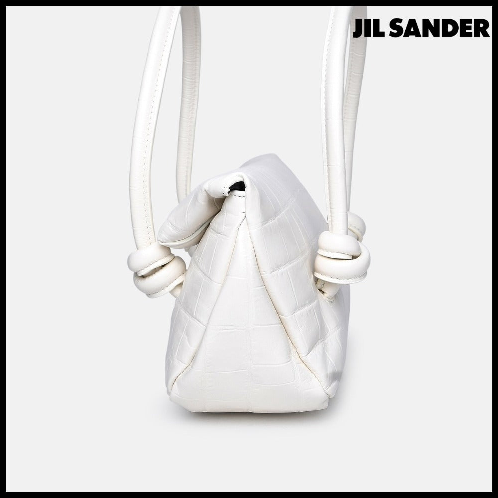 【正規品】【Jil Sander】White Leather Bag
