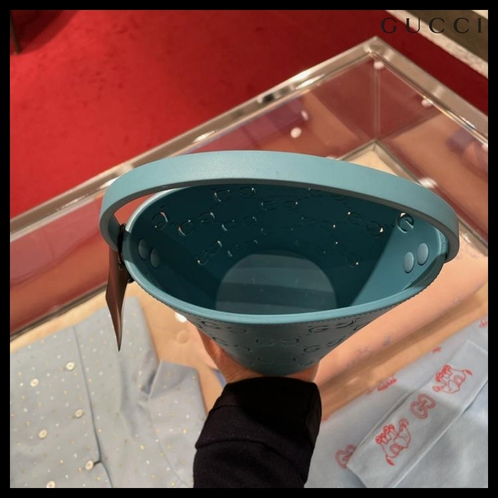 【GUCCI】パンチング モノグラム ラバー トートバッグ (3カラー)