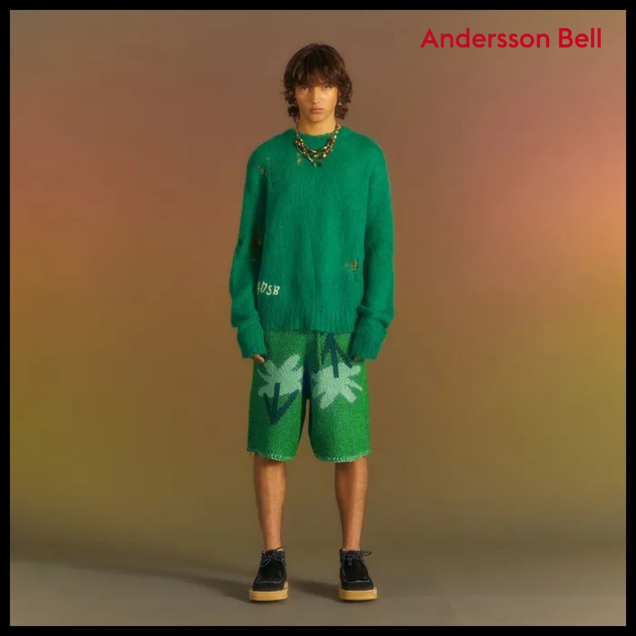 【ANDERSSON BELL】ADSB Kid Mohair Crew-Neck Sweater 3Colors